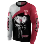 temple owls skull punisher silver black hoodie best selling