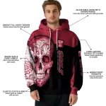 temple owls sugar skull red black hoodie best selling