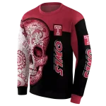 temple owls sugar skull red black hoodie best selling