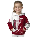 temple owls triangular pattern red white hoodie best selling