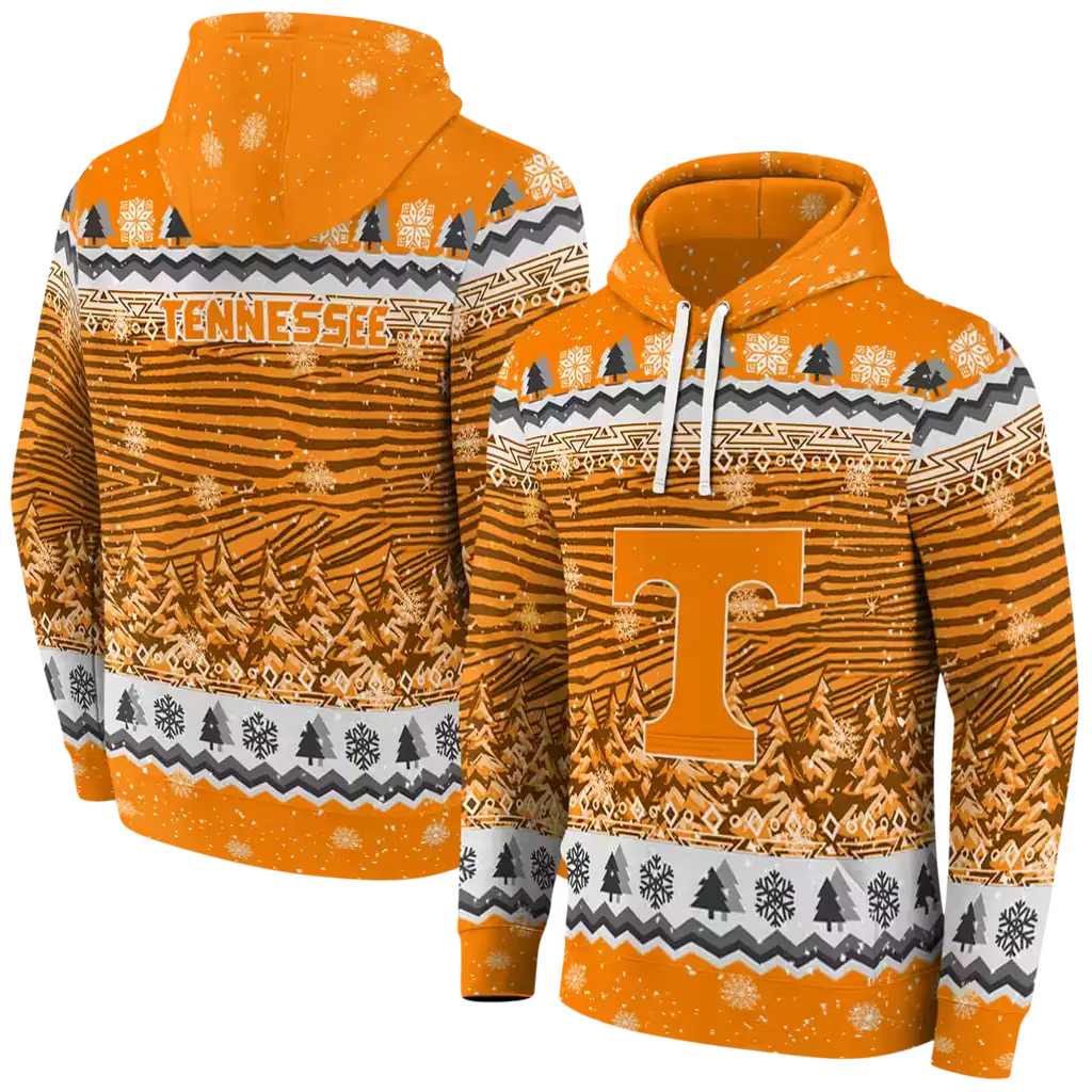 tennessee volunteers christmas trees orange hoodie fashion forward tennessee volunteers christmas trees orange hoodie fashion forward