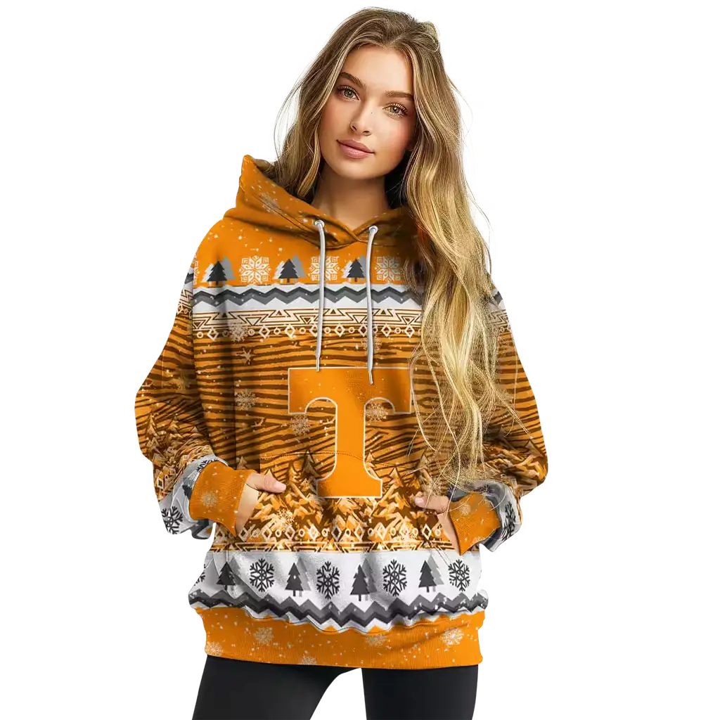 tennessee volunteers christmas trees orange hoodie high quality tennessee volunteers christmas trees orange hoodie high quality