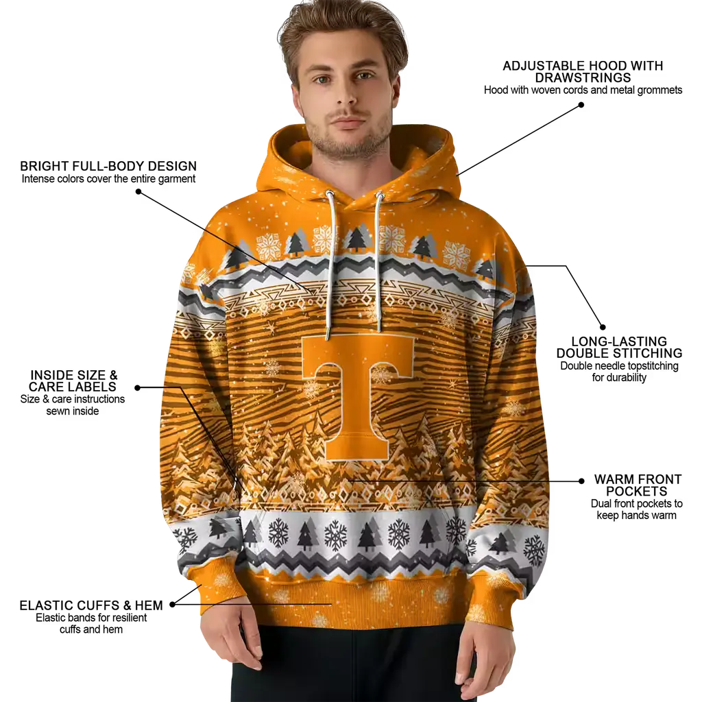 tennessee volunteers christmas trees orange hoodie latest model tennessee volunteers christmas trees orange hoodie latest model