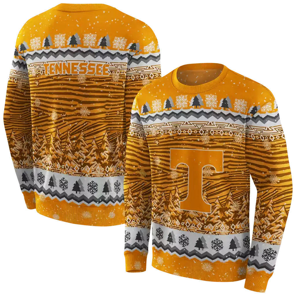 tennessee volunteers christmas trees orange hoodie premium grade tennessee volunteers christmas trees orange hoodie premium grade