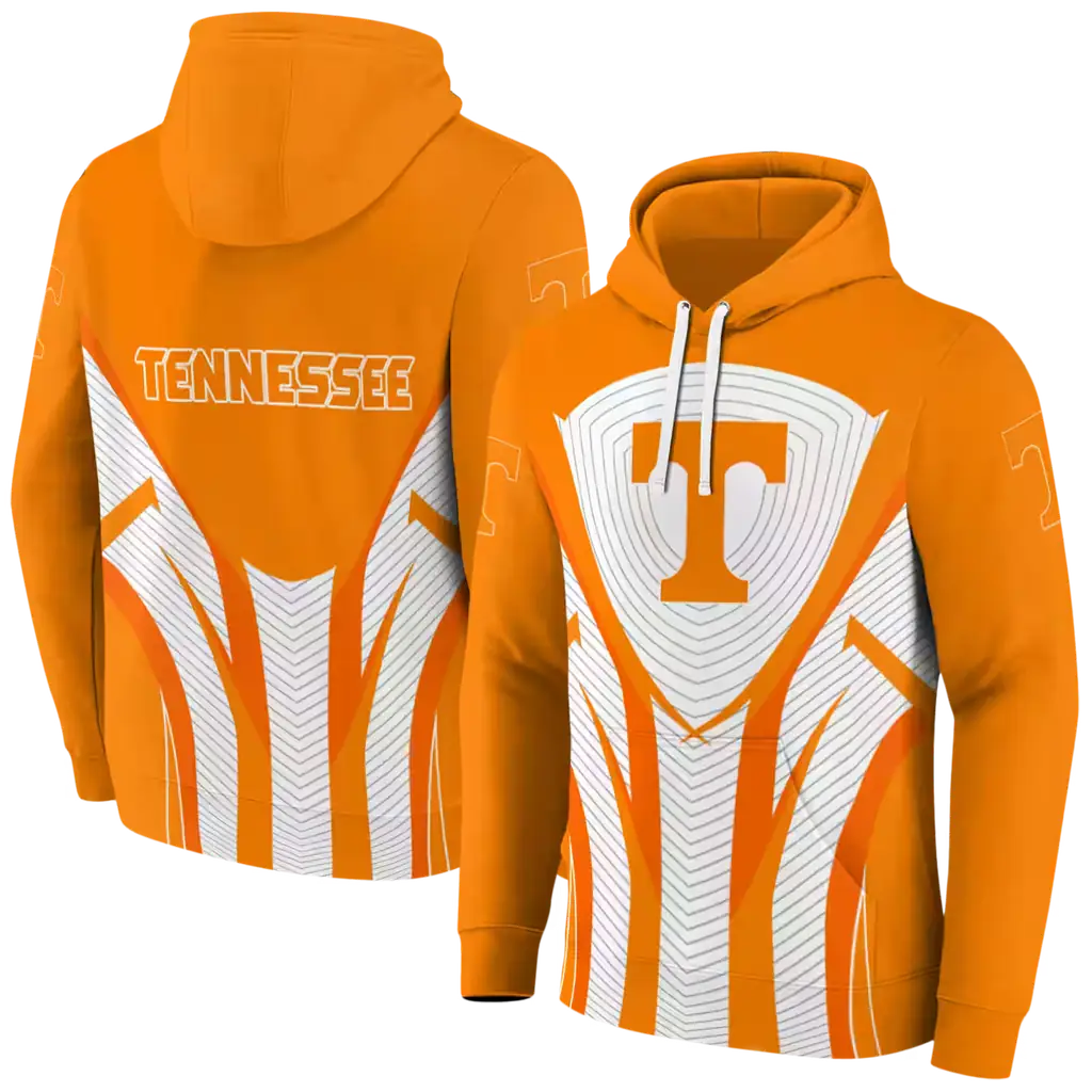 tennessee volunteers concentric lines orange black hoodie fashion forward tennessee volunteers concentric lines orange black hoodie fashion forward