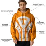 tennessee volunteers concentric lines orange black hoodie best selling