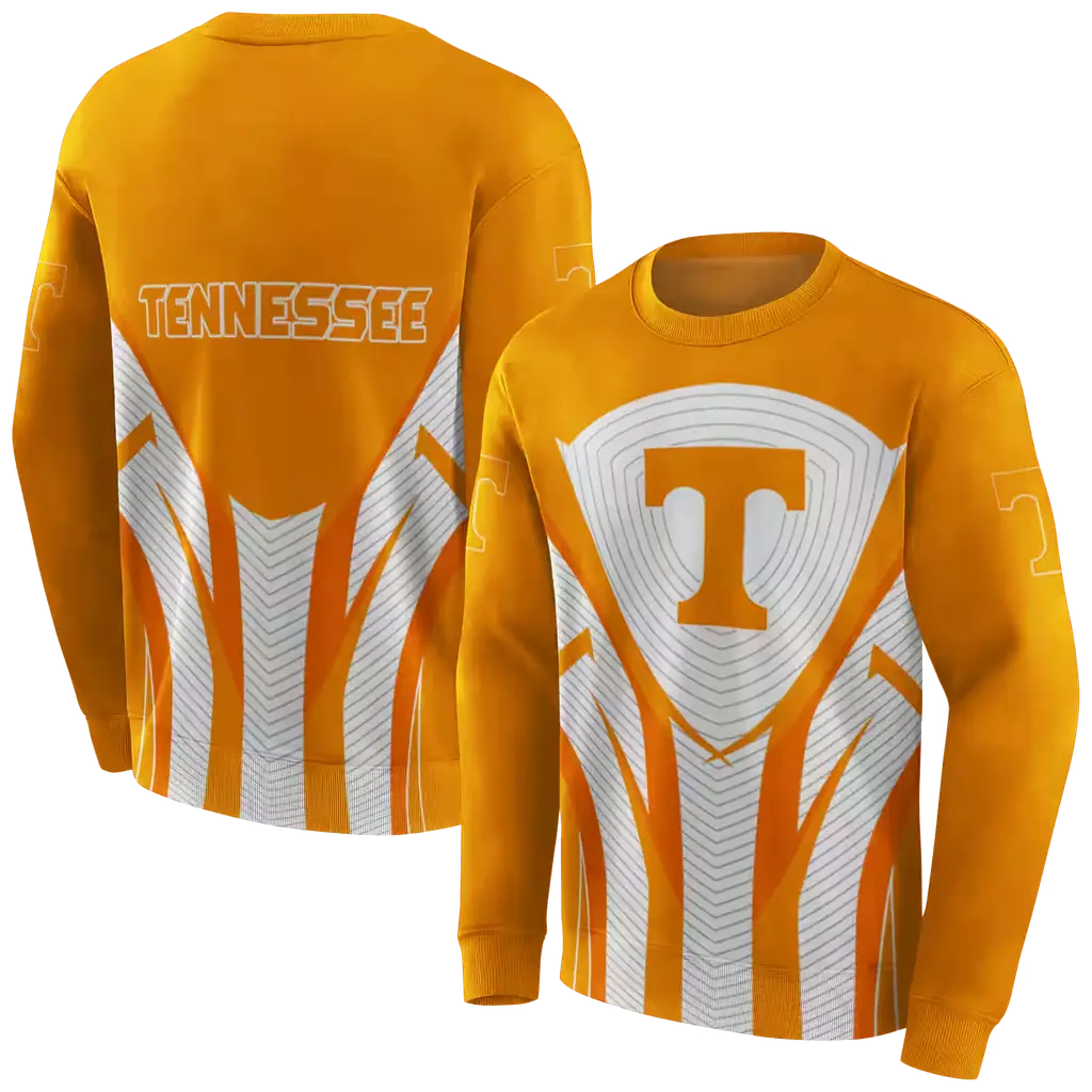 tennessee volunteers concentric lines orange black hoodie premium grade tennessee volunteers concentric lines orange black hoodie premium grade