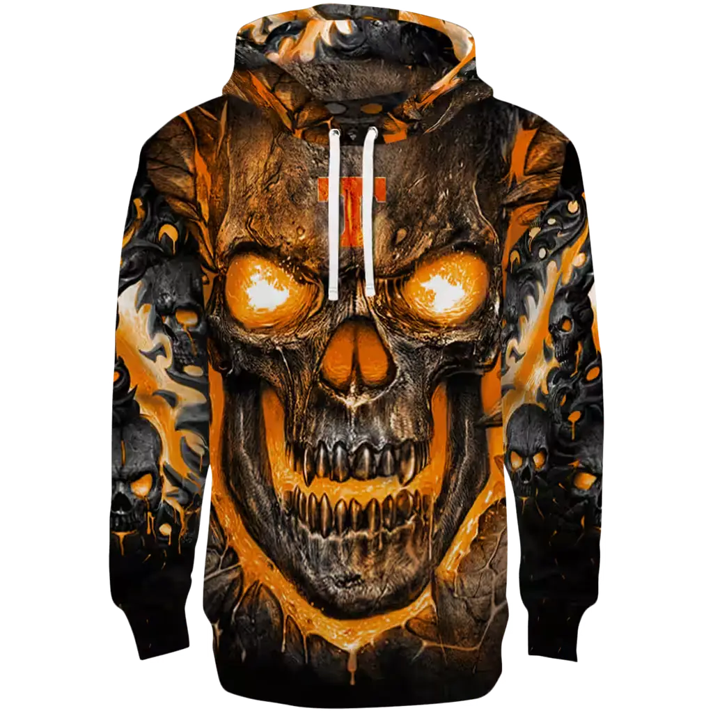 tennessee volunteers demonic skull orange black hoodie best selling tennessee volunteers demonic skull orange black hoodie best selling