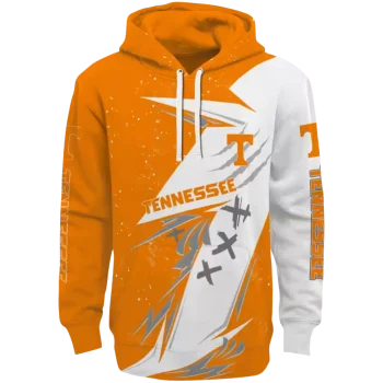 tennessee volunteers dynamic slash orange white hoodie best selling
