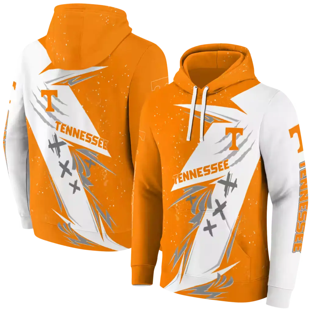 tennessee volunteers dynamic slash orange white hoodie fashion forward tennessee volunteers dynamic slash orange white hoodie fashion forward