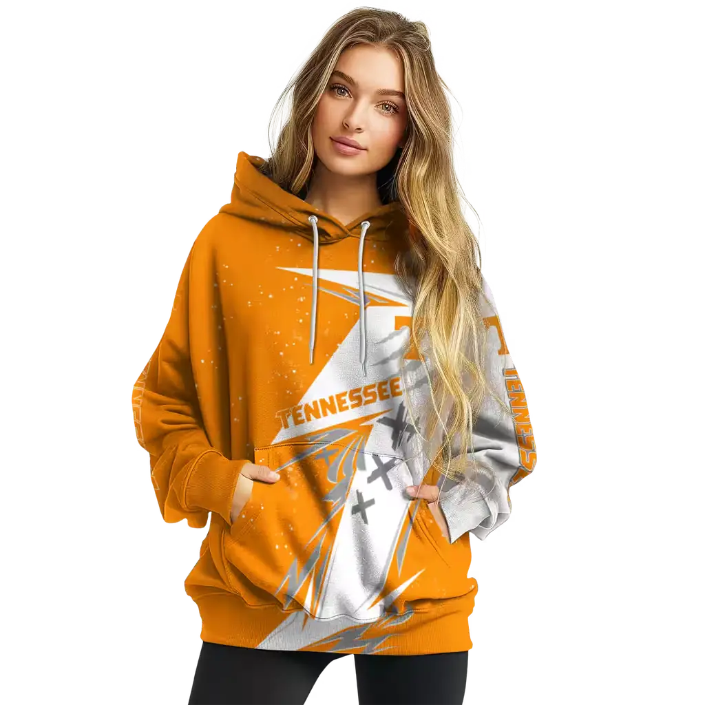 tennessee volunteers dynamic slash orange white hoodie high quality tennessee volunteers dynamic slash orange white hoodie high quality