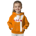 tennessee volunteers football heartbeat orange hoodie best selling