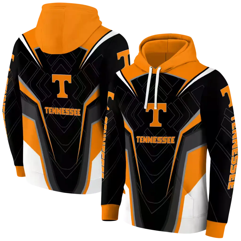 tennessee volunteers futuristic pattern orange black hoodie fashion forward tennessee volunteers futuristic pattern orange black hoodie fashion forward