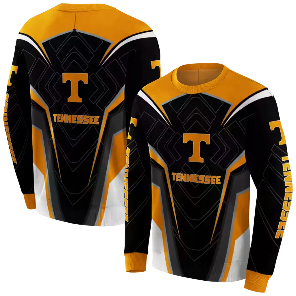 tennessee volunteers futuristic pattern orange black hoodie premium grade tennessee volunteers futuristic pattern orange black hoodie premium grade