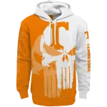 tennessee volunteers graphic punisher orange white hoodie best selling