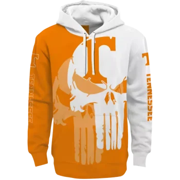 tennessee volunteers graphic punisher orange white hoodie best selling