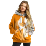 tennessee volunteers graphic punisher orange white hoodie best selling