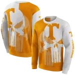 tennessee volunteers graphic punisher orange white hoodie best selling