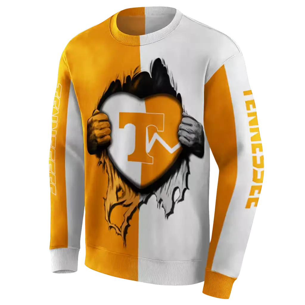 tennessee volunteers heartbeat graphic orange hoodie new arrival tennessee volunteers heartbeat graphic orange hoodie new arrival