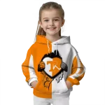 tennessee volunteers heartbeat graphic orange hoodie best selling