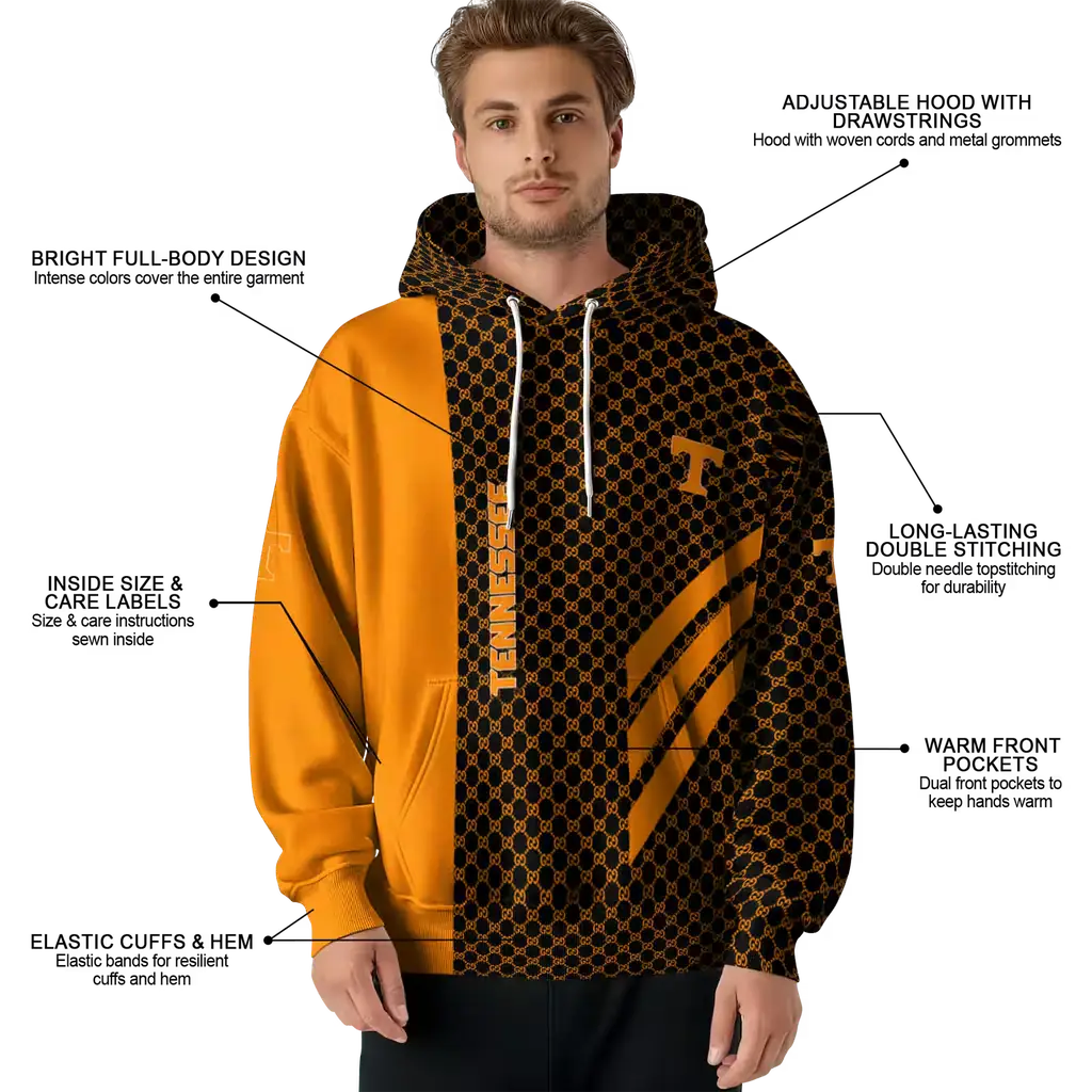 tennessee volunteers monogram pattern orange hoodie latest model tennessee volunteers monogram pattern orange hoodie latest model