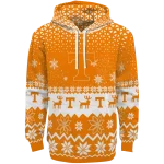 tennessee volunteers reindeer motif orange hoodie best selling