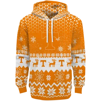 tennessee volunteers reindeer motif orange hoodie best selling
