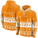 tennessee volunteers reindeer motif orange hoodie best selling