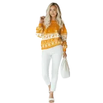 tennessee volunteers reindeer motif orange hoodie best selling