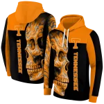 tennessee volunteers skull motif orange black hoodie best selling