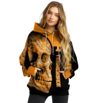 tennessee volunteers skull motif orange black hoodie best selling