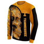 tennessee volunteers skull motif orange black hoodie best selling
