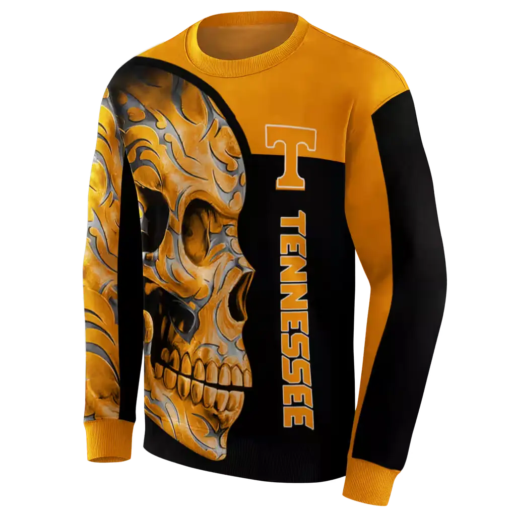 tennessee volunteers skull motif orange black hoodie new arrival tennessee volunteers skull motif orange black hoodie new arrival