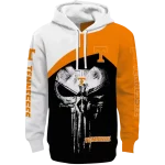 tennessee volunteers skull punisher white black hoodie best selling