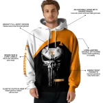 tennessee volunteers skull punisher white black hoodie best selling