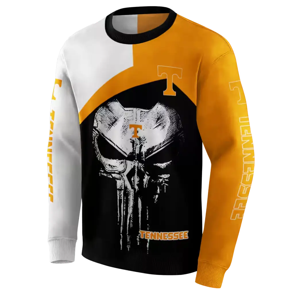 tennessee volunteers skull punisher white black hoodie new arrival tennessee volunteers skull punisher white black hoodie new arrival