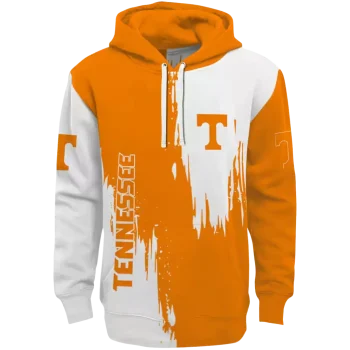 tennessee volunteers splatter effect orange hoodie best selling
