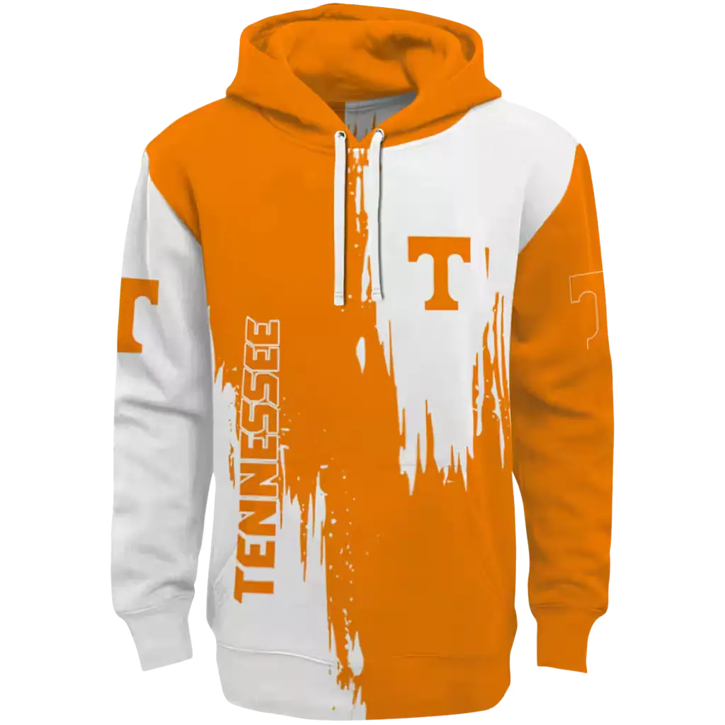 tennessee volunteers splatter effect orange hoodie best selling tennessee volunteers splatter effect orange hoodie best selling