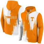 tennessee volunteers splatter effect orange hoodie best selling