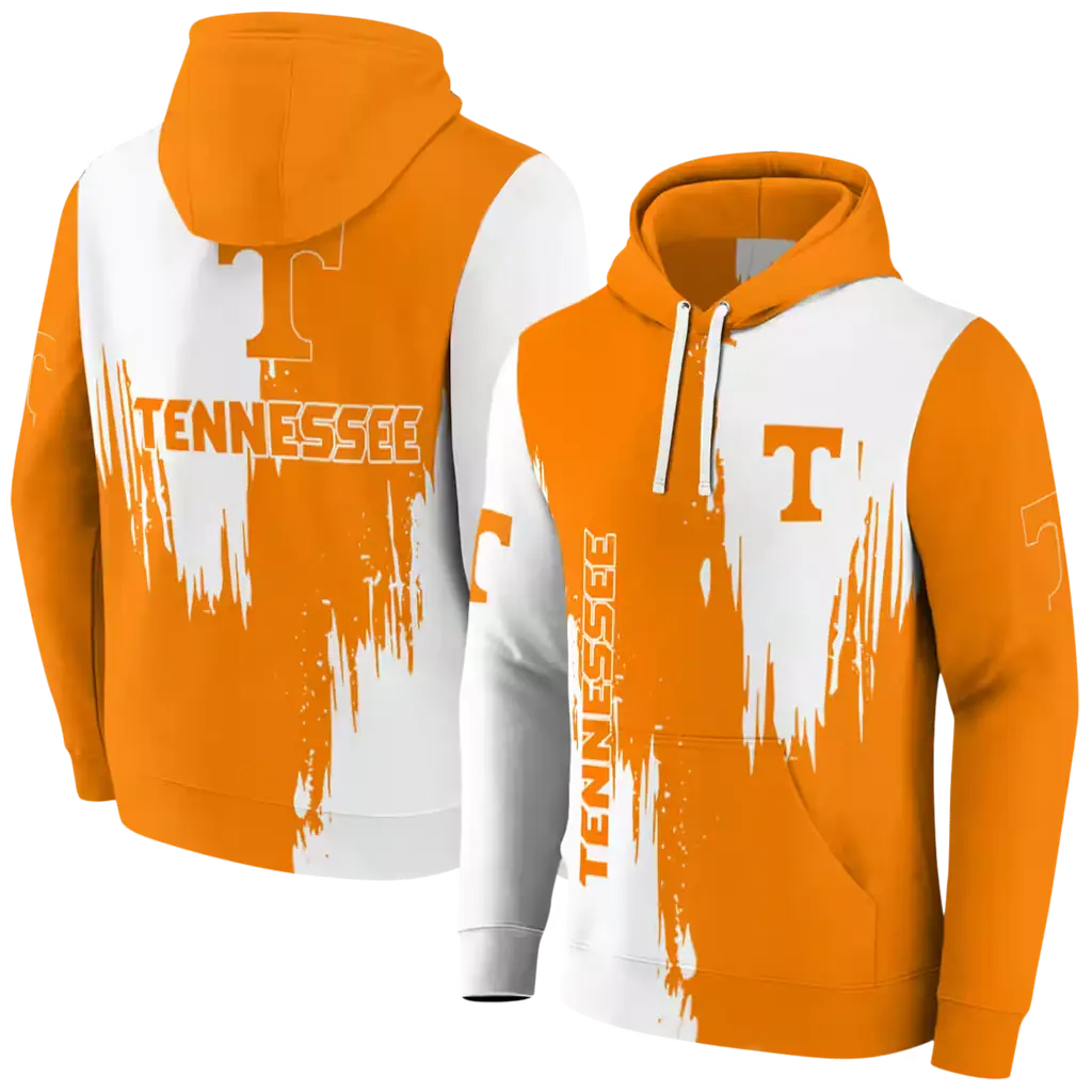 tennessee volunteers splatter effect orange hoodie fashion forward tennessee volunteers splatter effect orange hoodie fashion forward