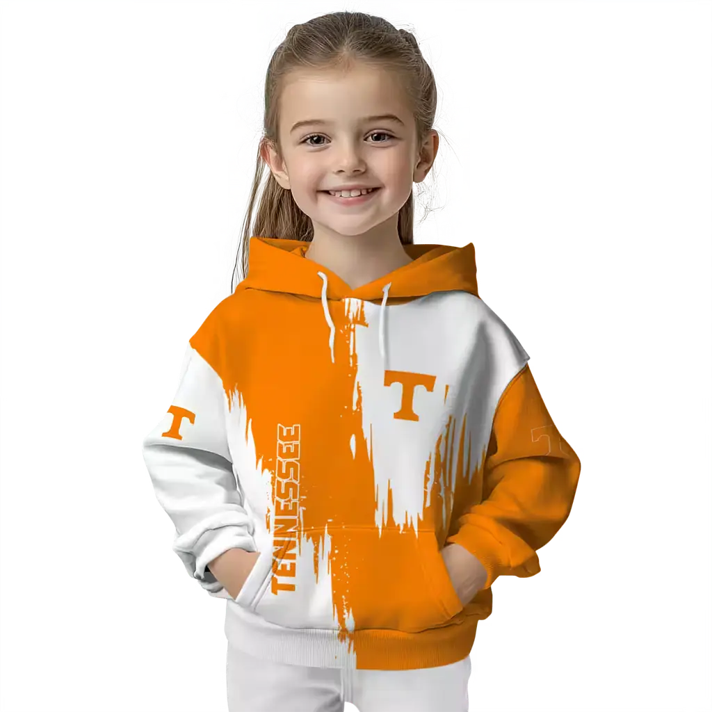 tennessee volunteers splatter effect orange hoodie top rated tennessee volunteers splatter effect orange hoodie top rated