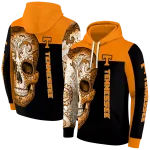 tennessee volunteers sugar skull orange black hoodie best selling