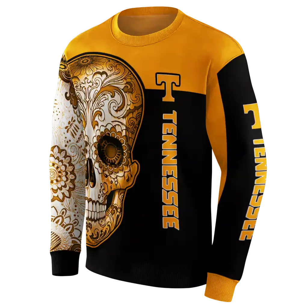 tennessee volunteers sugar skull orange black hoodie new arrival tennessee volunteers sugar skull orange black hoodie new arrival