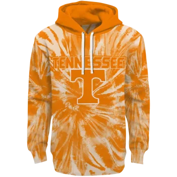 tennessee volunteers tie dye pattern orange hoodie best selling