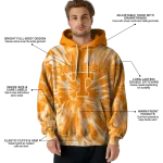 tennessee volunteers tie dye pattern orange hoodie best selling