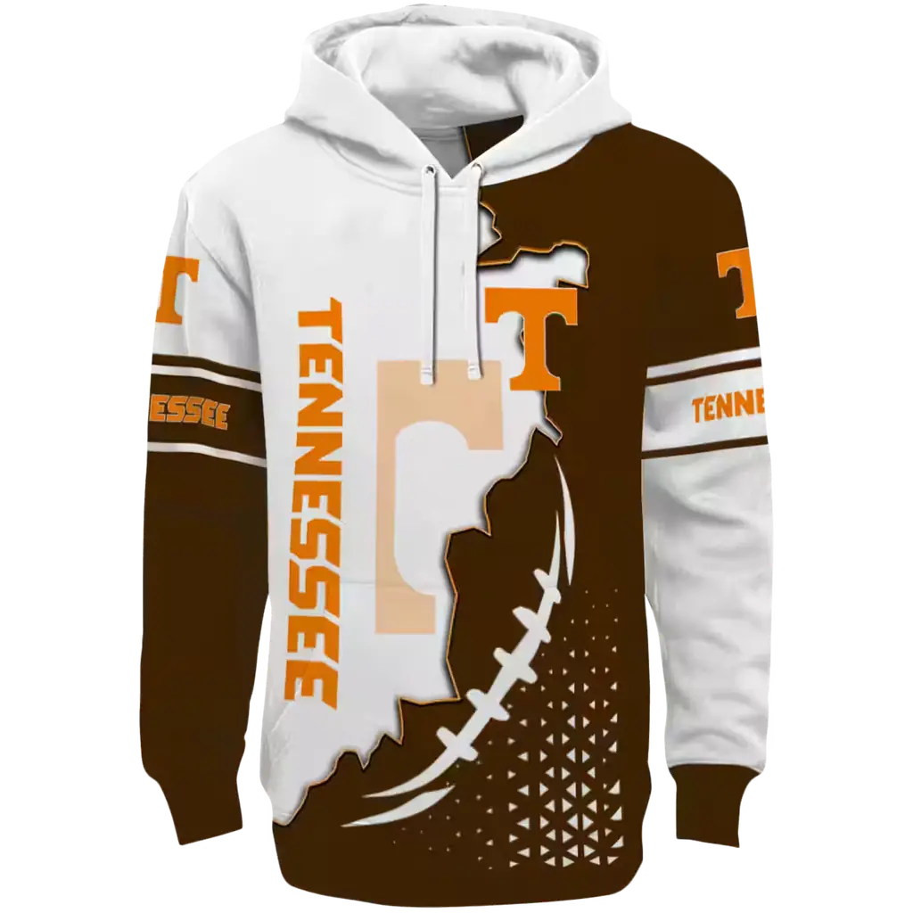tennessee volunteers triangular pattern orange white hoodie best selling tennessee volunteers triangular pattern orange white hoodie best selling