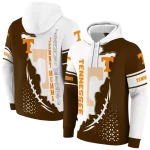 tennessee volunteers triangular pattern orange white hoodie best selling