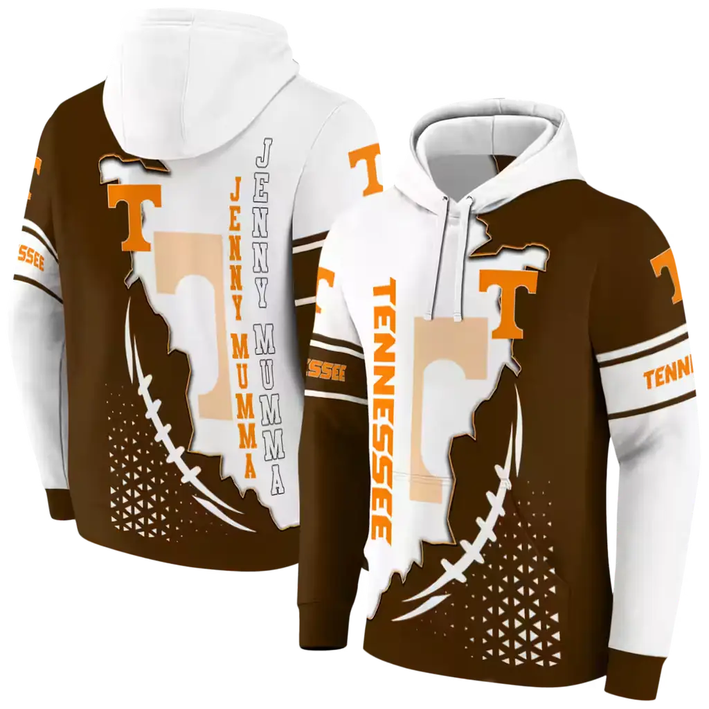 tennessee volunteers triangular pattern orange white hoodie fashion forward tennessee volunteers triangular pattern orange white hoodie fashion forward