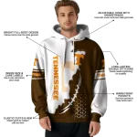 tennessee volunteers triangular pattern orange white hoodie best selling