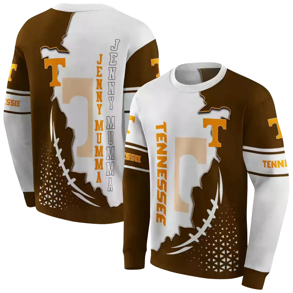 tennessee volunteers triangular pattern orange white hoodie premium grade tennessee volunteers triangular pattern orange white hoodie premium grade